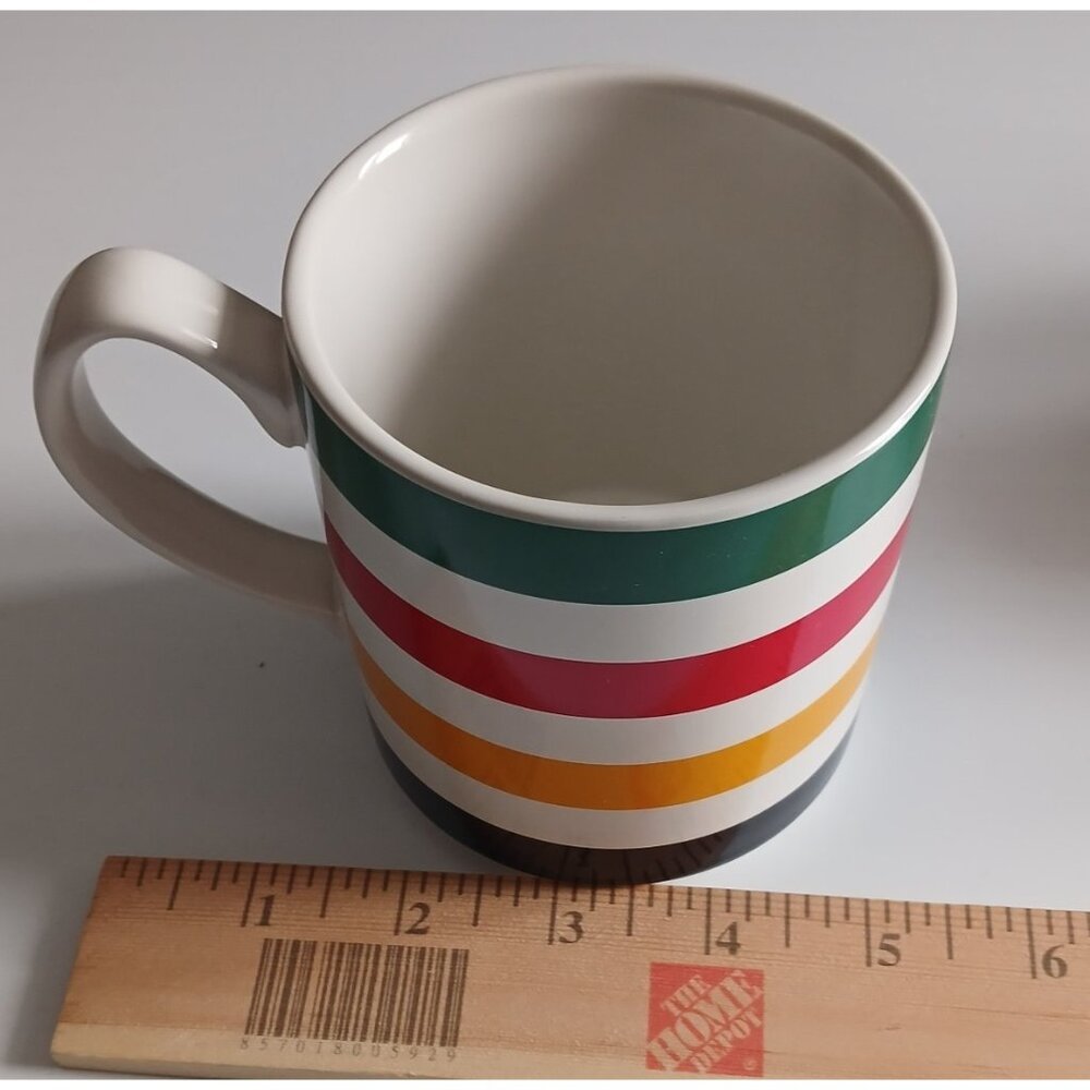 Hudson's Bay Company HBC Stripes Canada Set Of 2 Mugs NEW Coffee Tea Cups - Picture 6 of 9